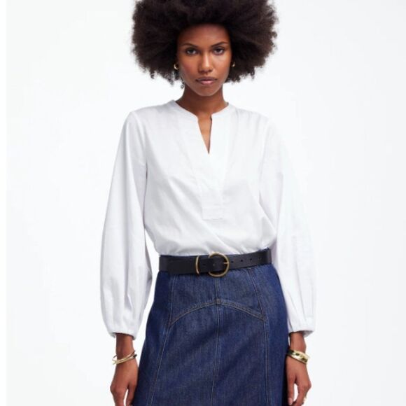 Madewell ns437 V-Neck Long-Sleeve Top size large NWT - Picture 5 of 10